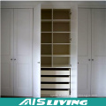 Modern White Pull Out Melamine Walk in Wardrobe Closet (AIS-W020)